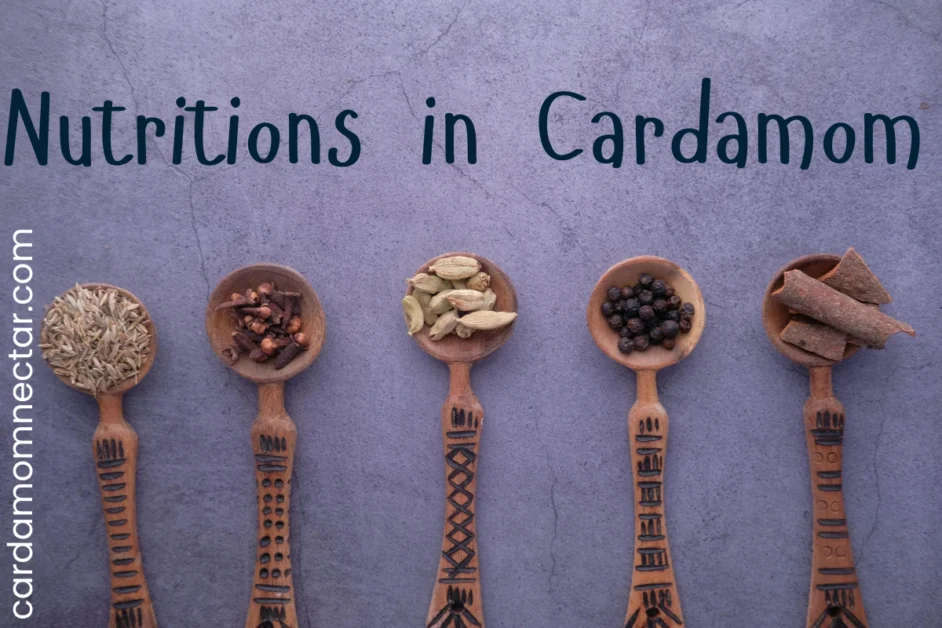 cardamom health benefits and nutritions