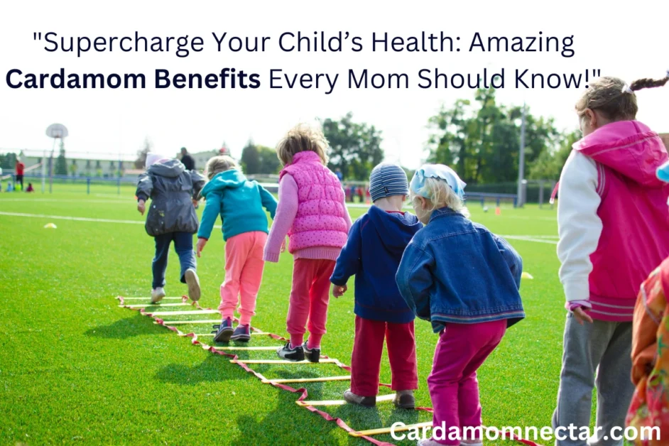 children are playing in garden after taking cardamom dose knowing health benefits