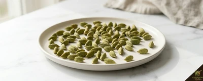 Checking cardamom pods are dry before storage