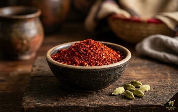 Berbere Ethiopian spice blend with cardamom — deep red aromatic mixture for stews