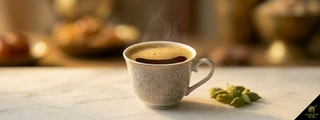 Arabic coffee with cardamom pods — coffee cardamom pairing qahwa latte