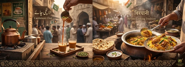 Pakistani and Indian cuisine culture — cardamom elaichi chai biryani cooking tradition