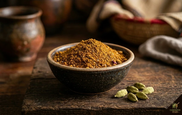 Ras el hanout Moroccan spice blend with cardamom — North African aromatic mixture