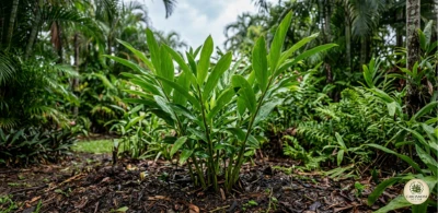 Cardamom growing in Darwin Northern Territory tropical monsoon garden