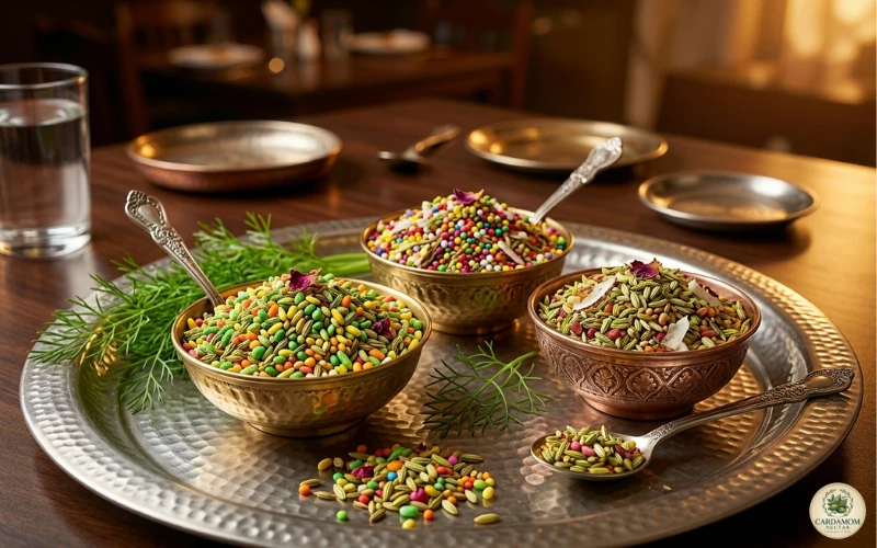 Fennel seeds as after-meal mouth freshener saunf mukhwas use