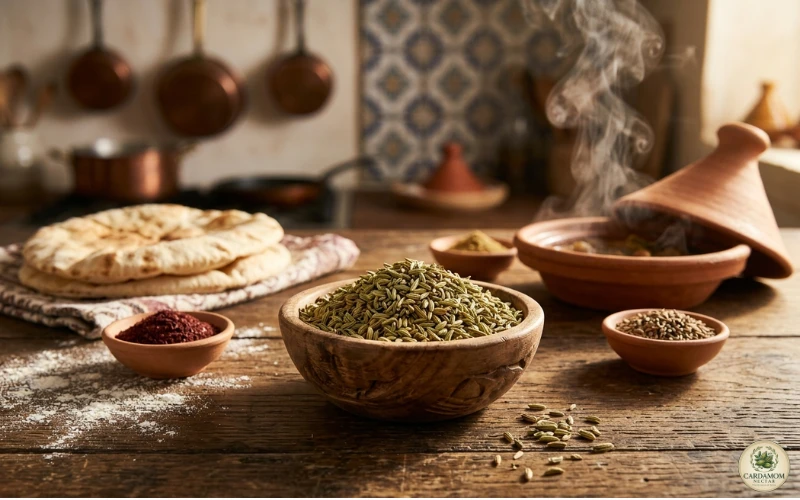 Arabic cuisine use of shamar fennel seeds in machboos and Gulf dishes