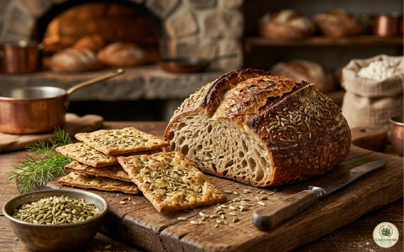 Fennel seeds in bread baking use — Italian fennel seed bread and rolls