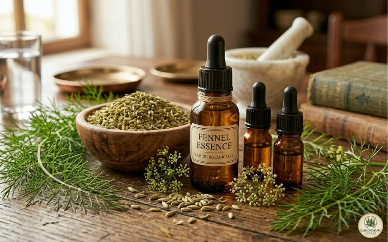 Fennel seeds essential oil aromatherapy use for calming and digestion