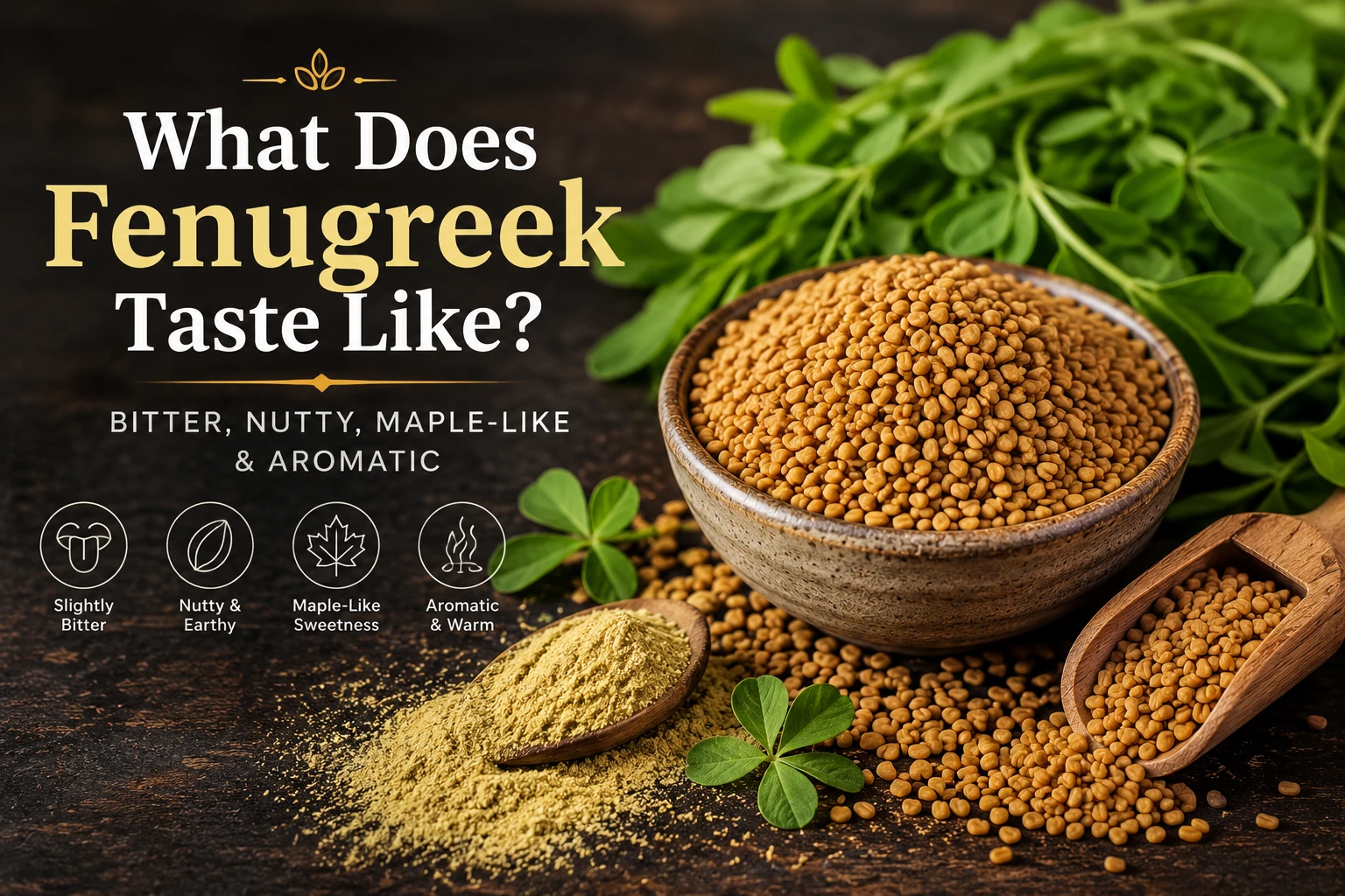What does fenugreek taste like