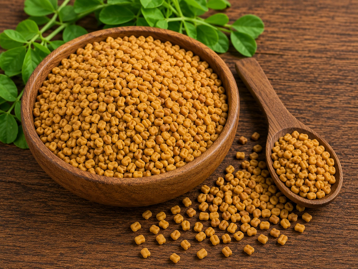 Whole fenugreek seeds methi dana small amber golden hard seeds for tempering and health