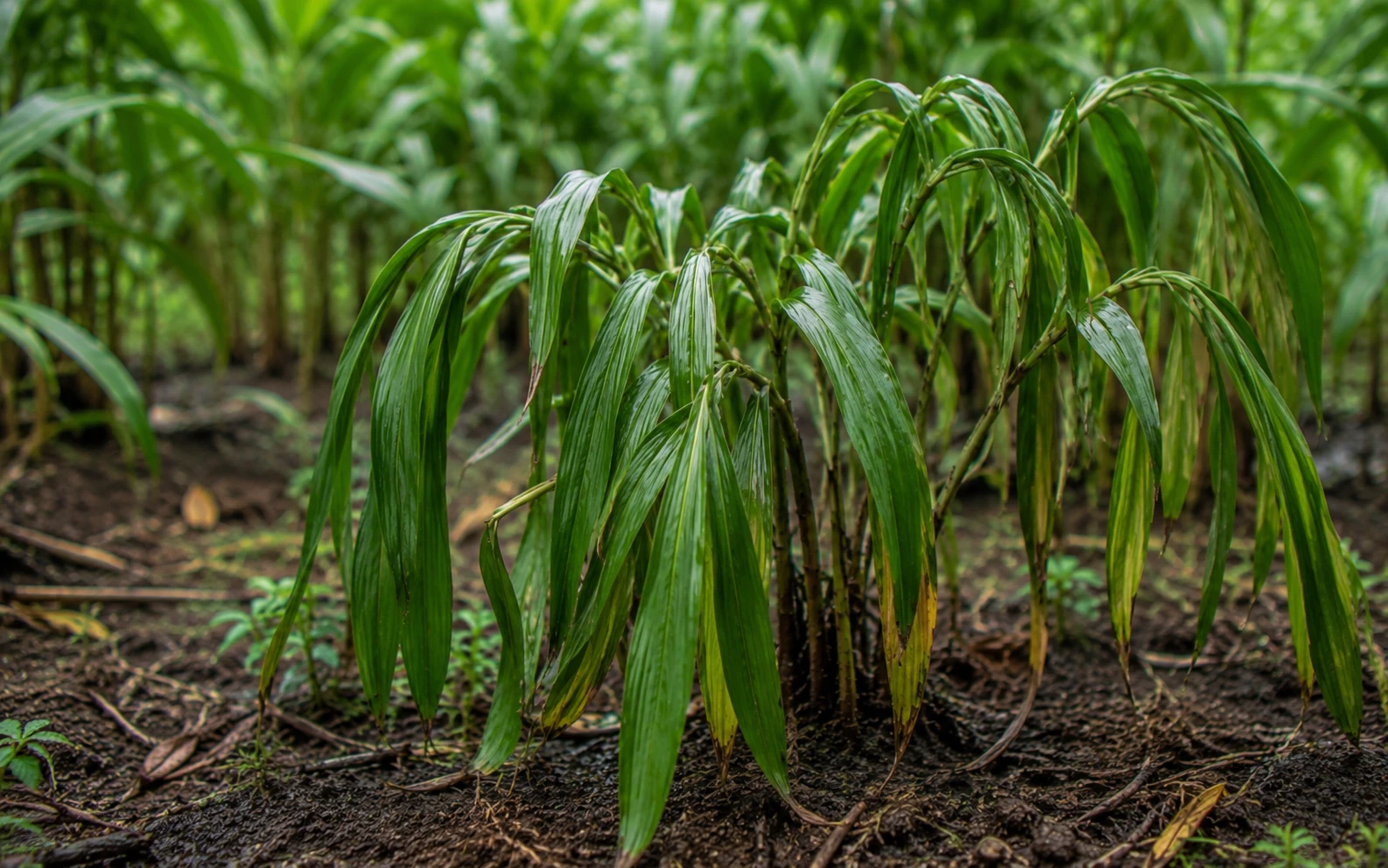 Wilting drooping cardamom plant — cardamom plant problem
