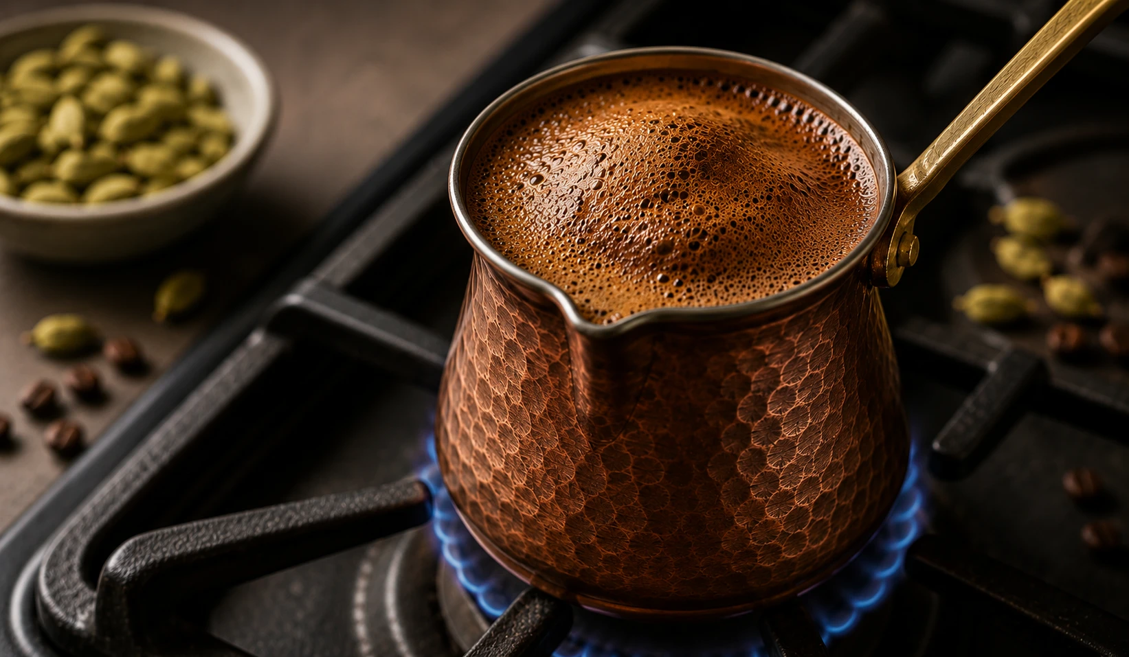 Dreifach-Aufkochen – Kardamom Kaffee dreimal erhitzt für intensiveres Aroma