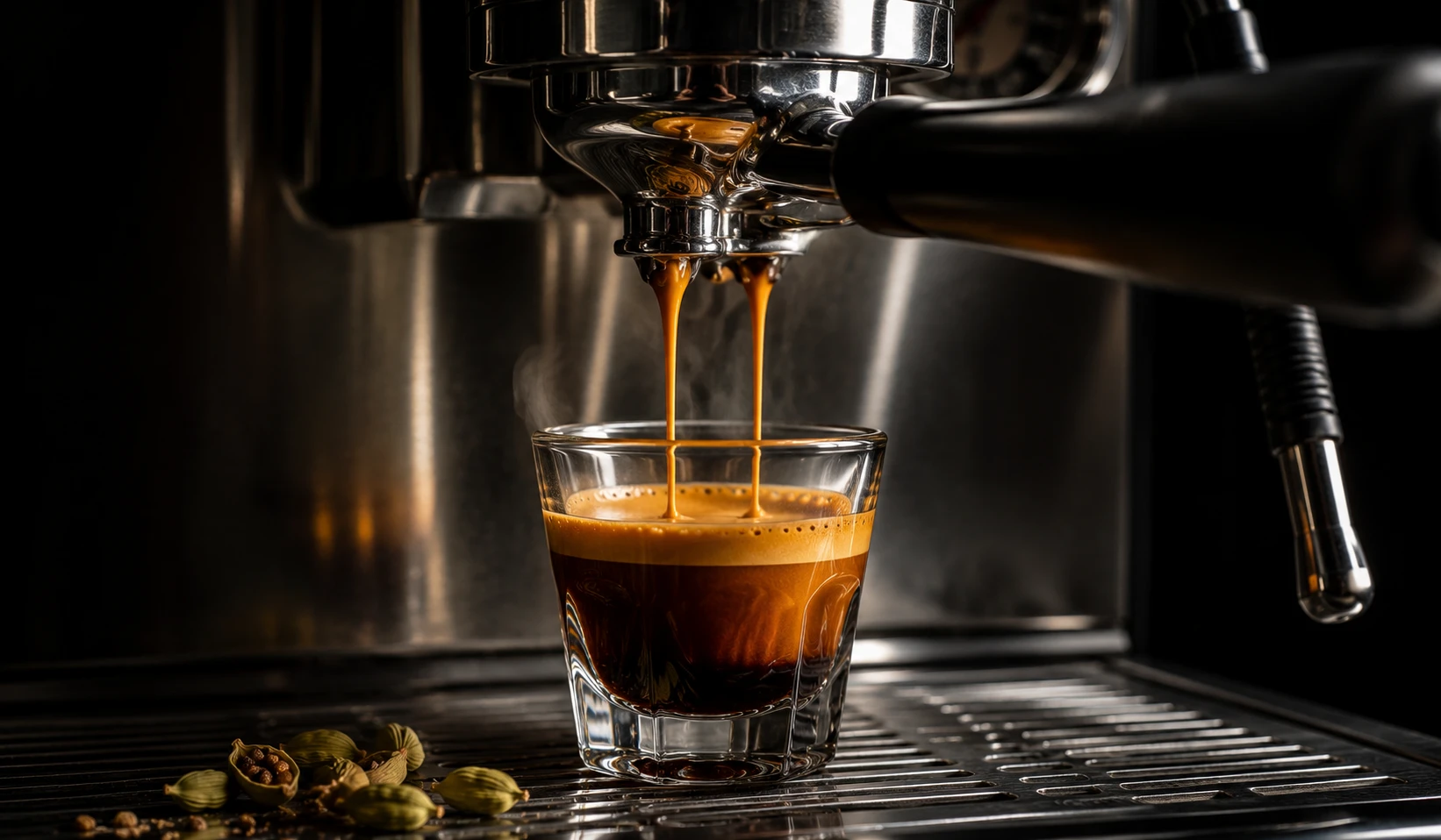 Kardamom Espresso beziehen – goldener Shot aus der Siebträgermaschine
