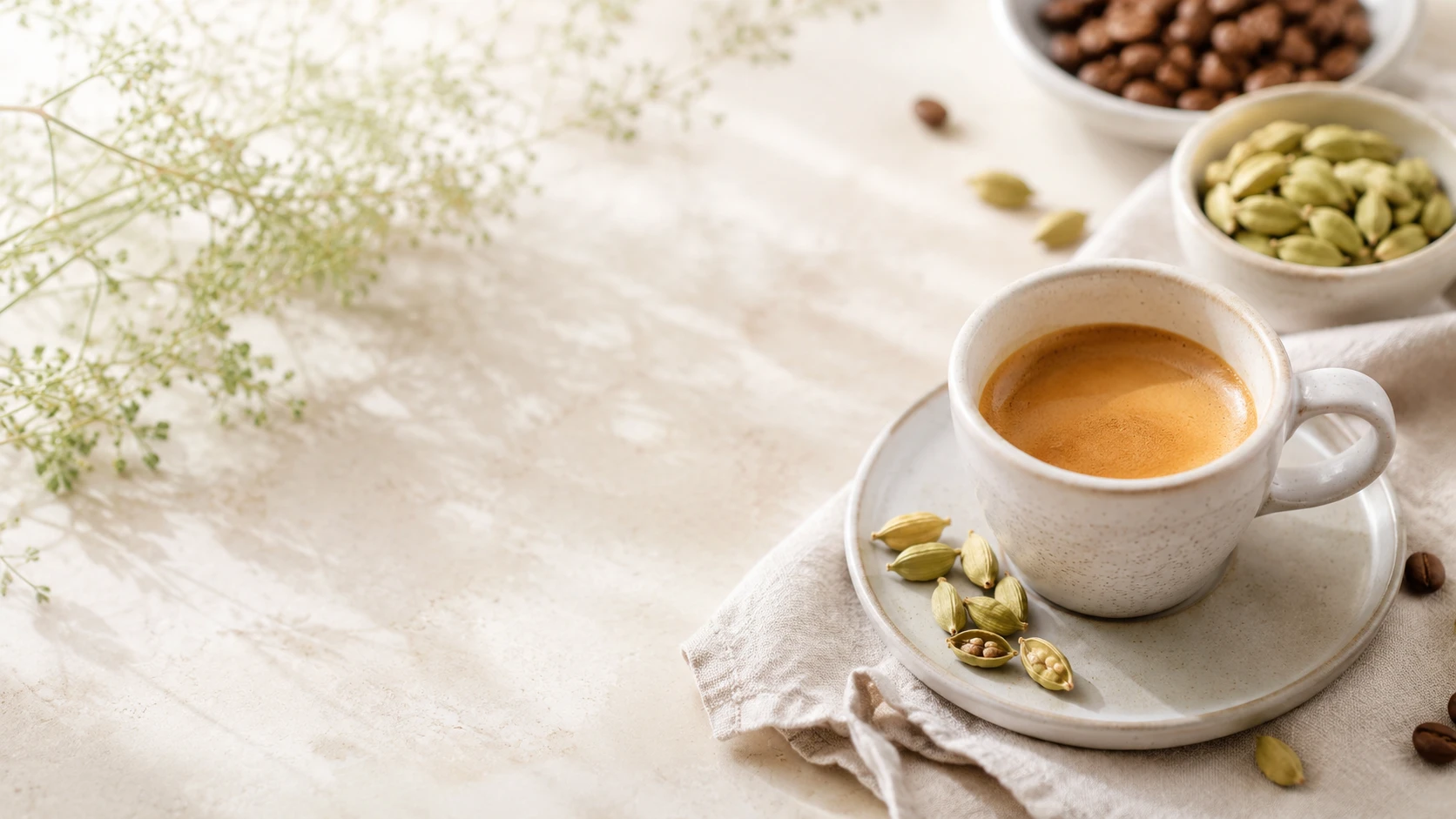 Kardamom Espresso Rezept – Featured Image mit goldener Crema