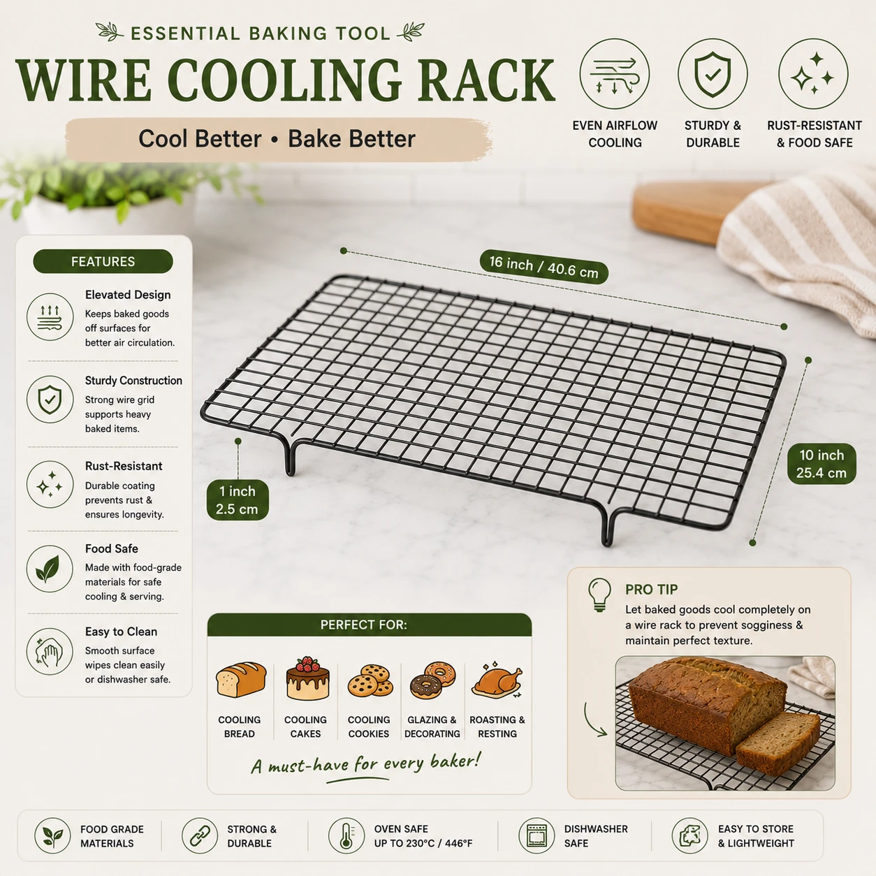 Wire cooling rack