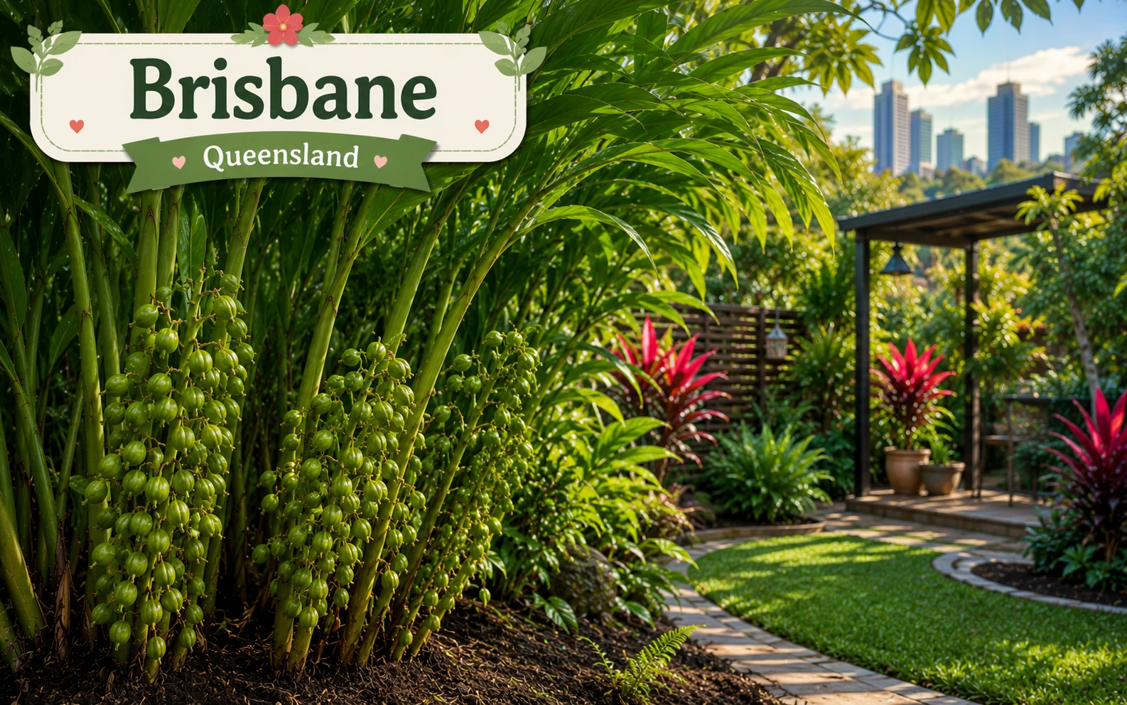 Cardamom growing in sheltered Brisbane subtropical garden