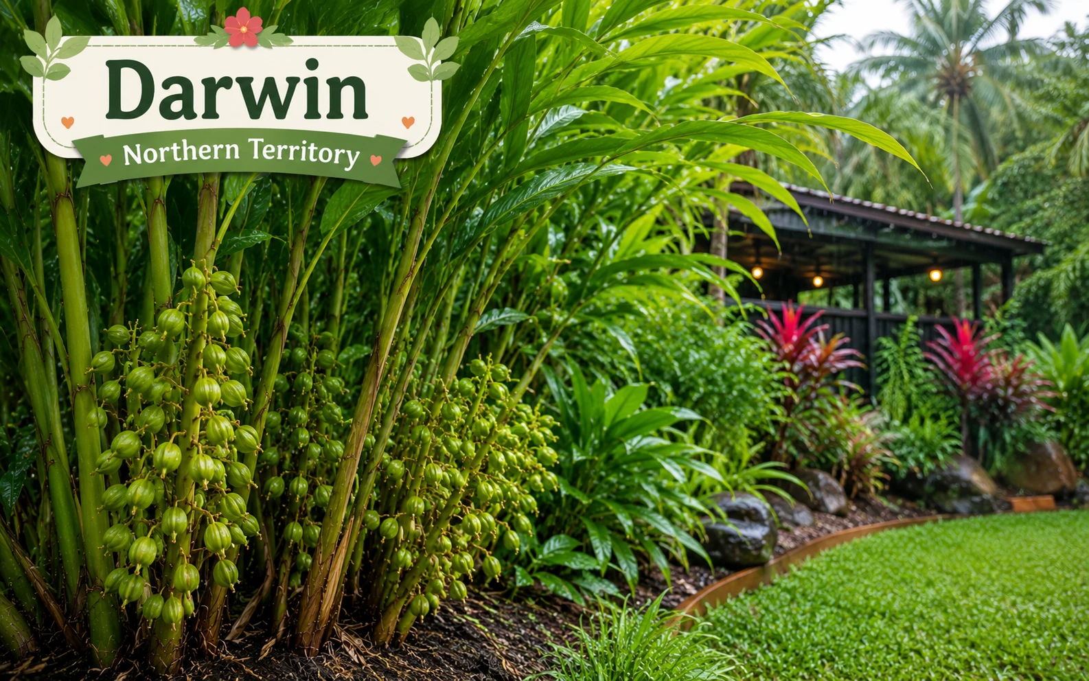 Cardamom growing in Darwin Northern Territory tropical monsoon garden